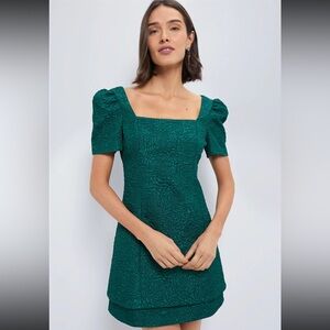 Tuckernuck Hyacinth House Emerald green Juliana mini dress NWT